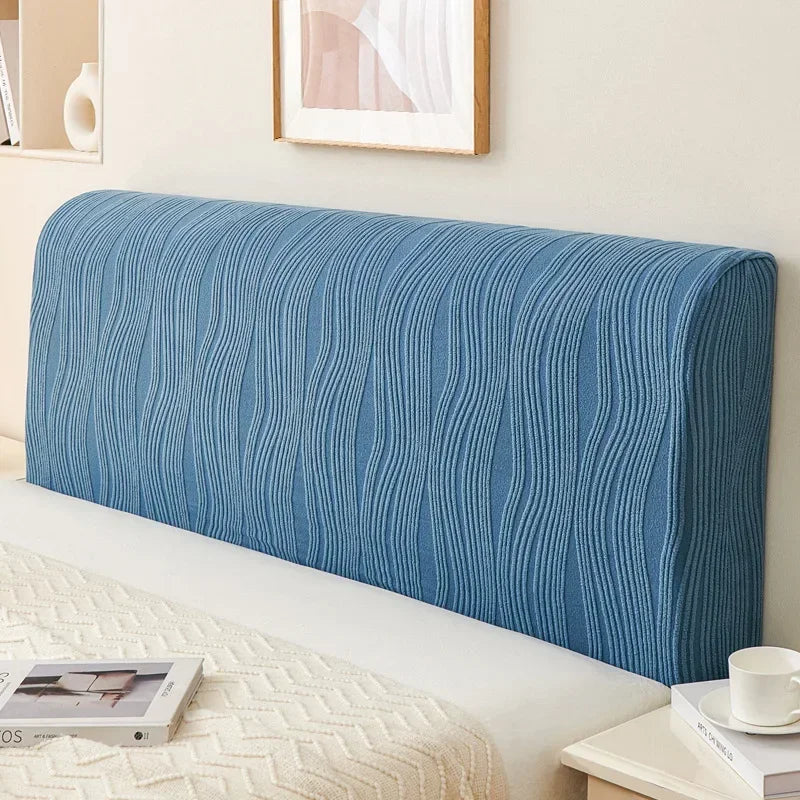Soft Elastic Polyester Headboard Slipcover — Machine Washable