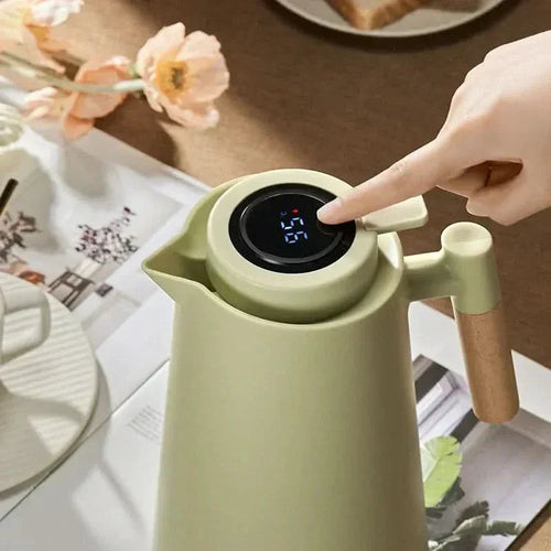 1 Liter Capacity Thermal Flask — Digital Temperature Display, Elegant Finish