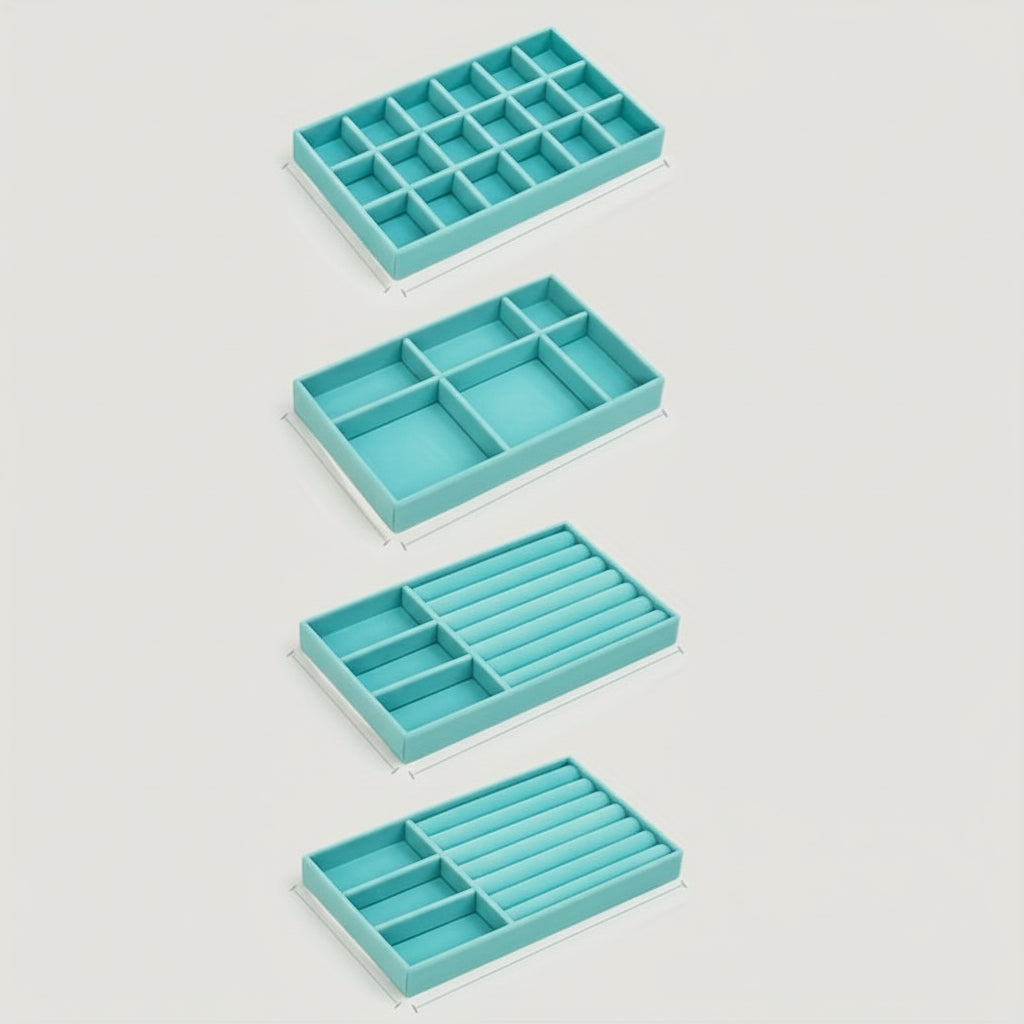 Compact Jewelry Organizer Box – Durable Nylon Insert