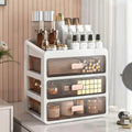 Elegante organizer per cosmetici — Custodia da scrivania con scomparti multipli