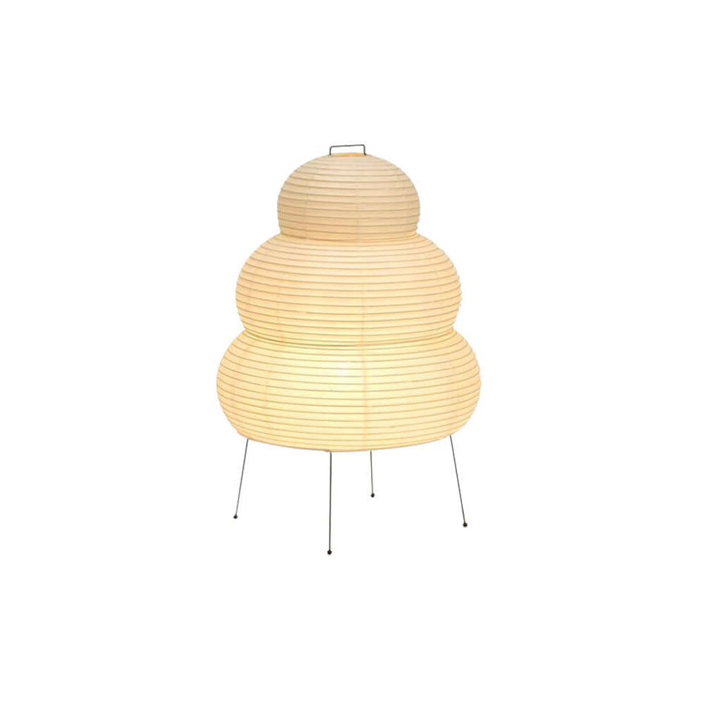 Rice Paper Lamp With Shade Layered Paper For Indoor Use On Flat Surfaces Floor Lamp