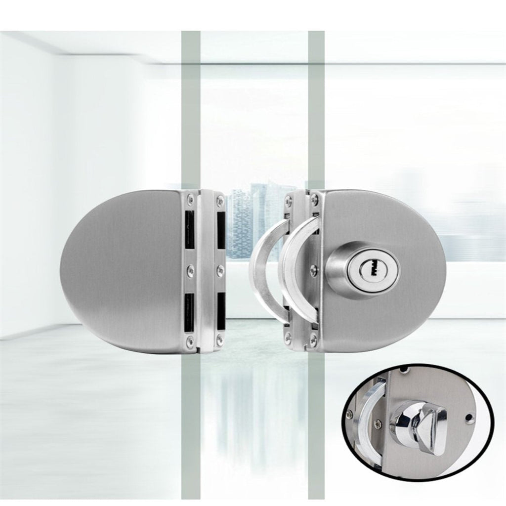 Stainless Steel Sliding Glass Door Lock — Easy Installation