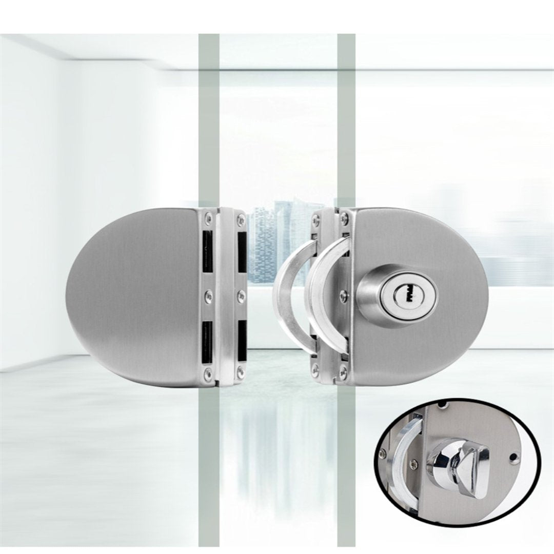 Stainless Steel Sliding Glass Door Lock — Easy Installation