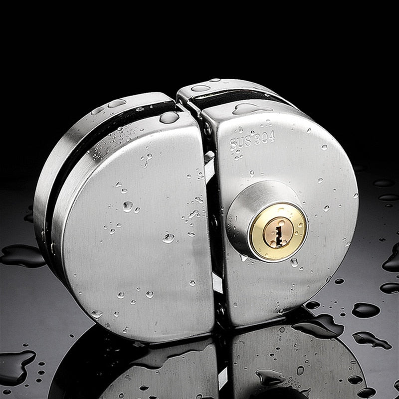 Stainless Steel Sliding Glass Door Lock — Easy Installation
