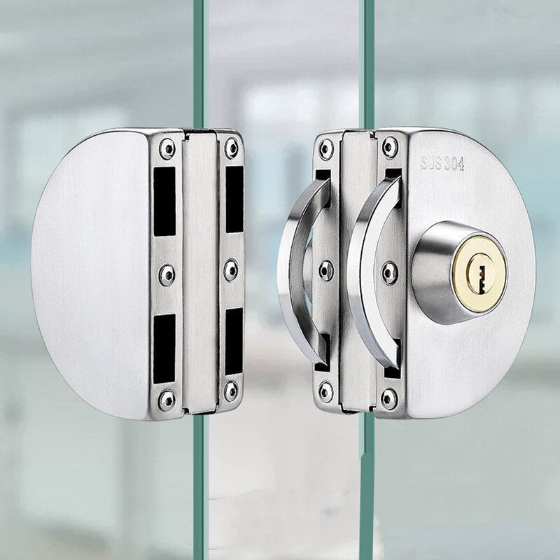 Stainless Steel Sliding Glass Door Lock — Easy Installation