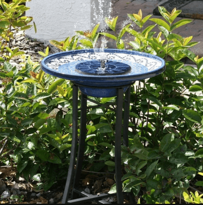 Solar Fountain — Adjustable Spray, Cordless Water Feature