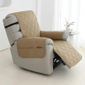 Quilted Waterproof Recliner Cover — Plush Padding, Full Coverage Fit