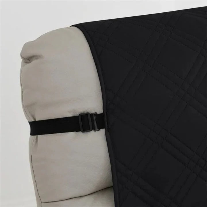 Quilted Waterproof Recliner Cover — Plush Padding, Full Coverage Fit