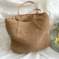 Woven Handbag — Durable Shoulder Strap, Organized Interior