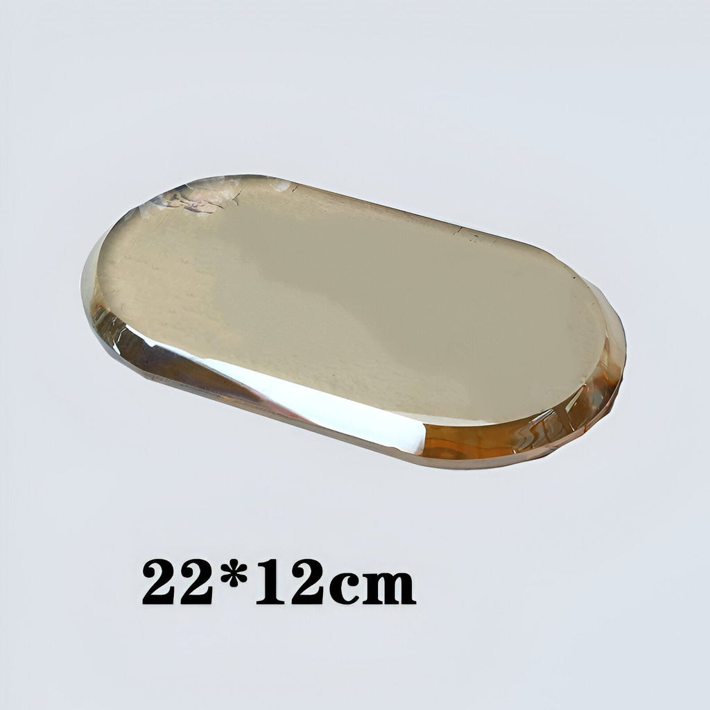 Exklusives Bad-Accessoires-Set aus Glas — Design im Kristallstil