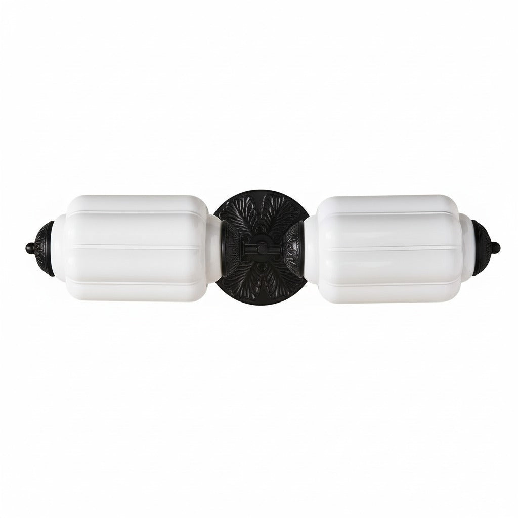 Eloise Vintage Glass Horizontal Wall Light For Living Room And Hallway