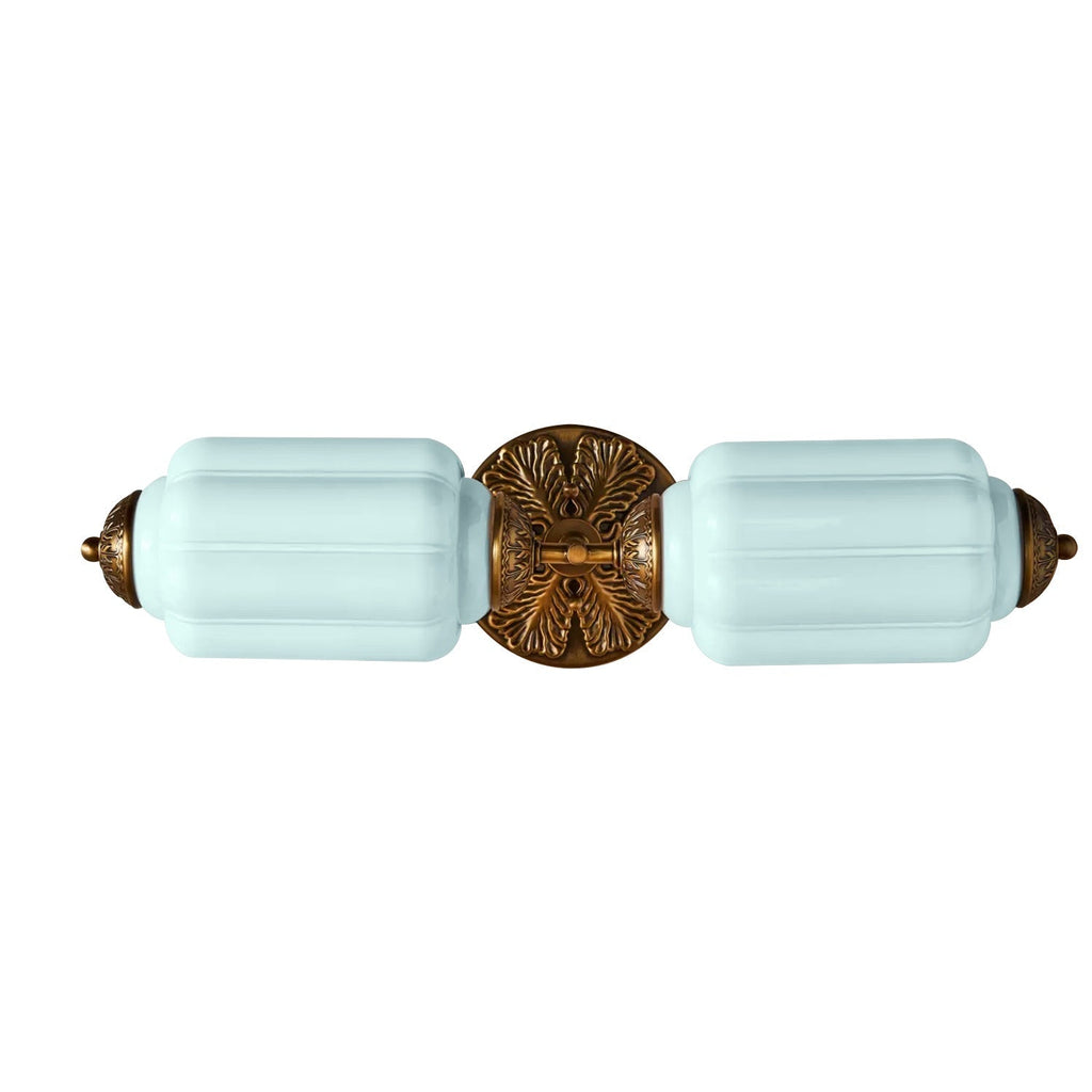 Eloise Vintage Glass Horizontal Wall Light For Living Room And Hallway
