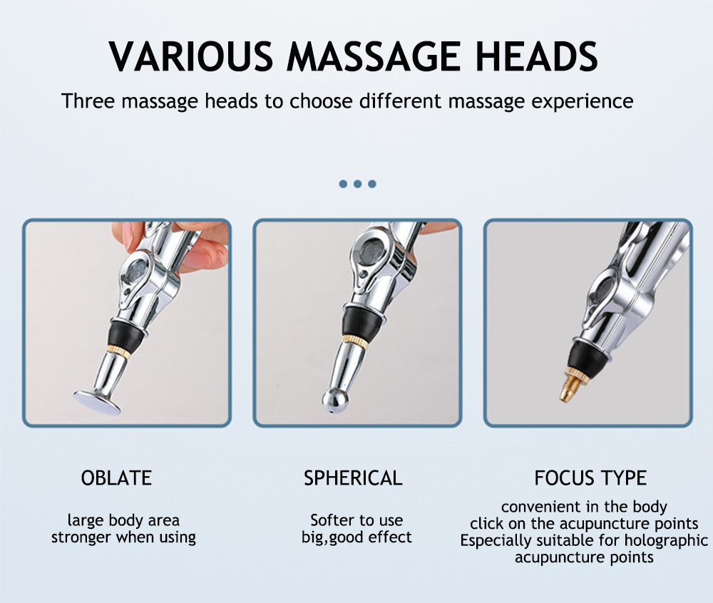 Handheld Electronic Pulse Pen — Compact Pressure Point Therapy Tool