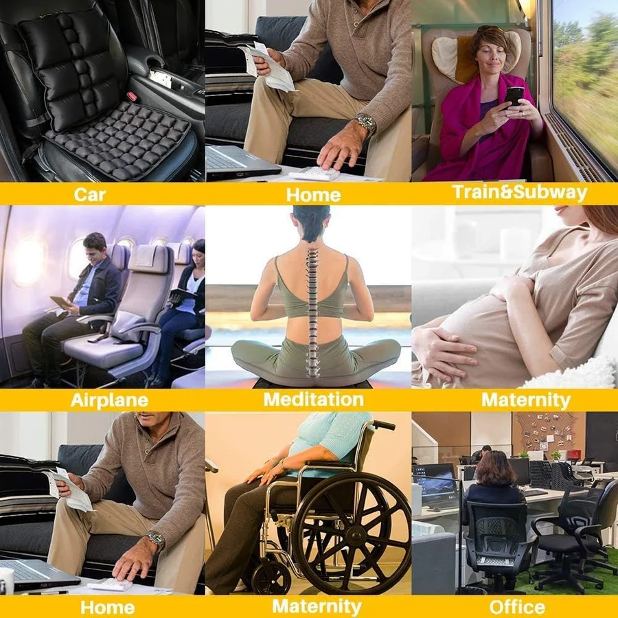 Cestovní polštář ErgoComfort — nastavitelná tuhost, technologie Aircell