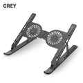 ErgoLift Desk Laptop Stand — 2 to 5 Inch Adjustable Height, Built-in Cooling Fan