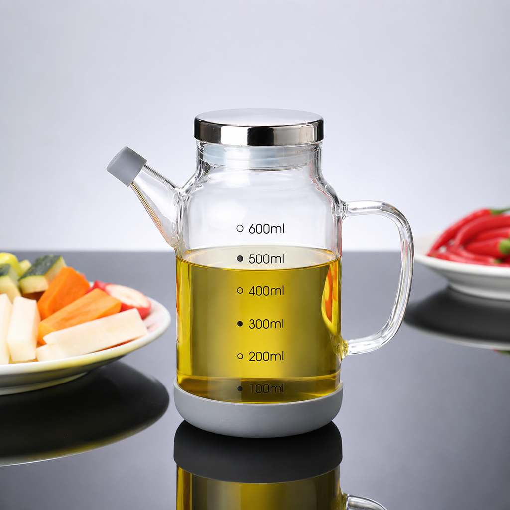 Oil Dispenser — Measurement Scale, Leak-Proof Cap