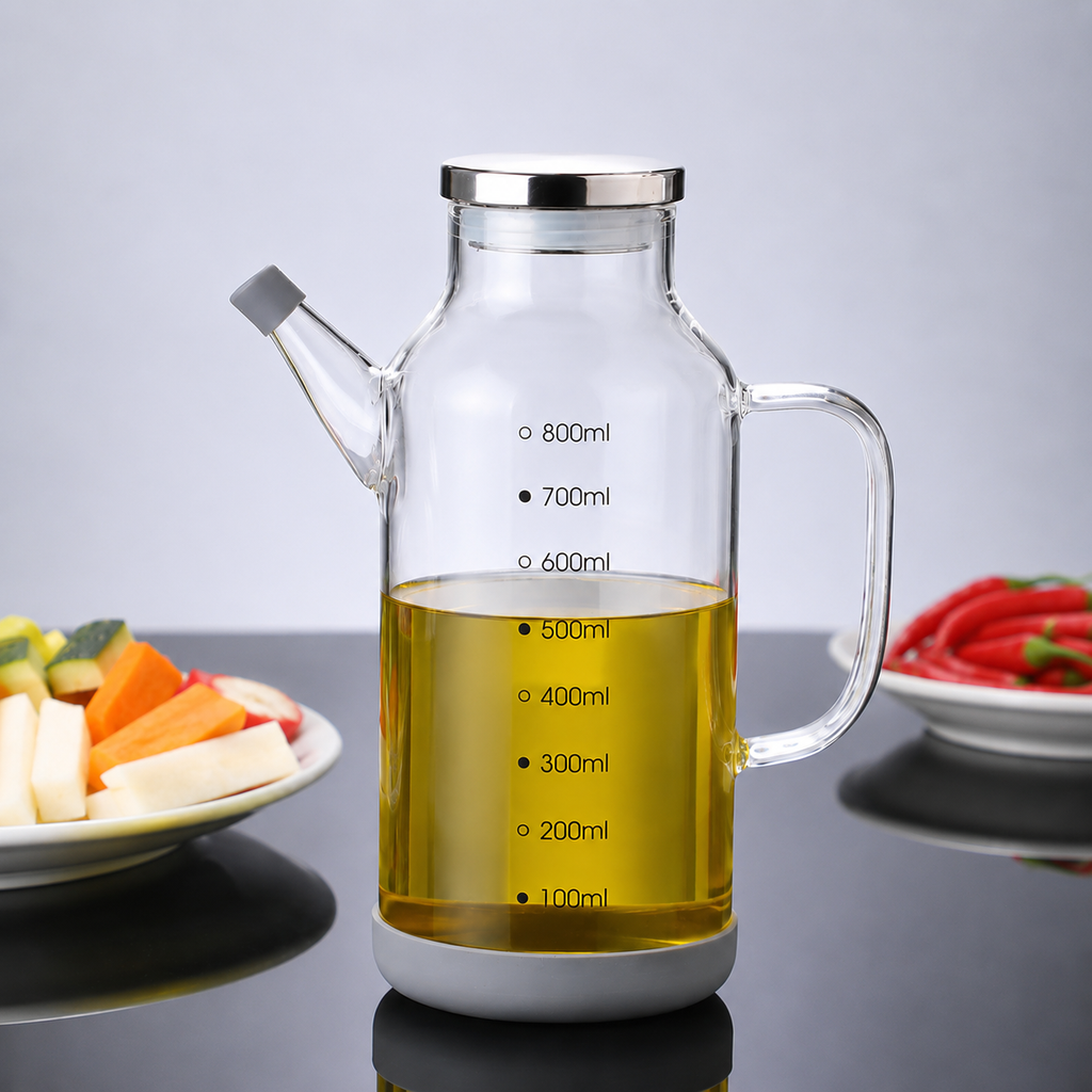 Oil Dispenser — Measurement Scale, Leak-Proof Cap