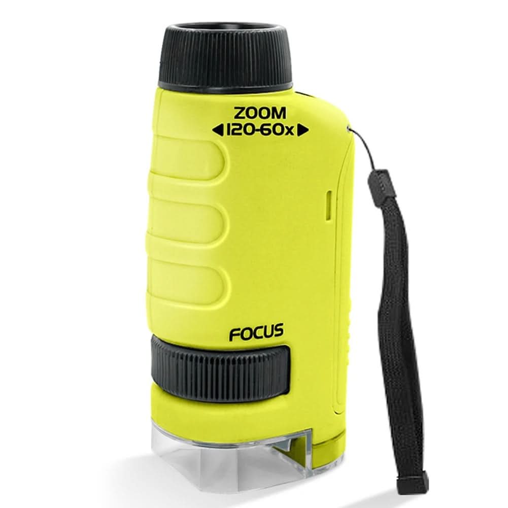ExplorerLens Kids Microscope — 60x to 120x Magnification, Lightweight Portable Design