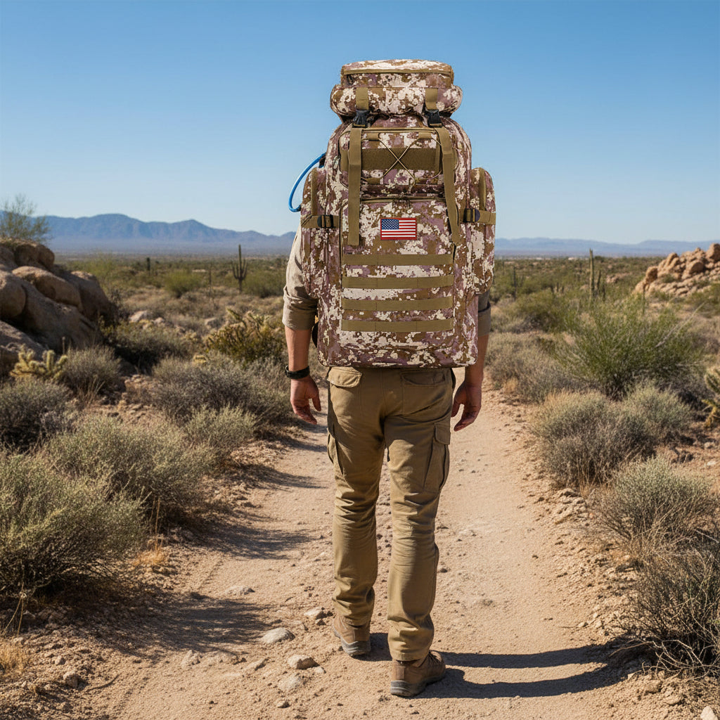 Zaino tattico Explorer Series — ampio spazio, chiusura con cerniera
