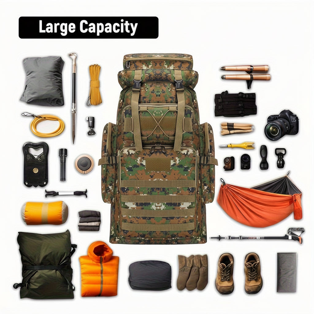 Zaino tattico Explorer Series — ampio spazio, chiusura con cerniera
