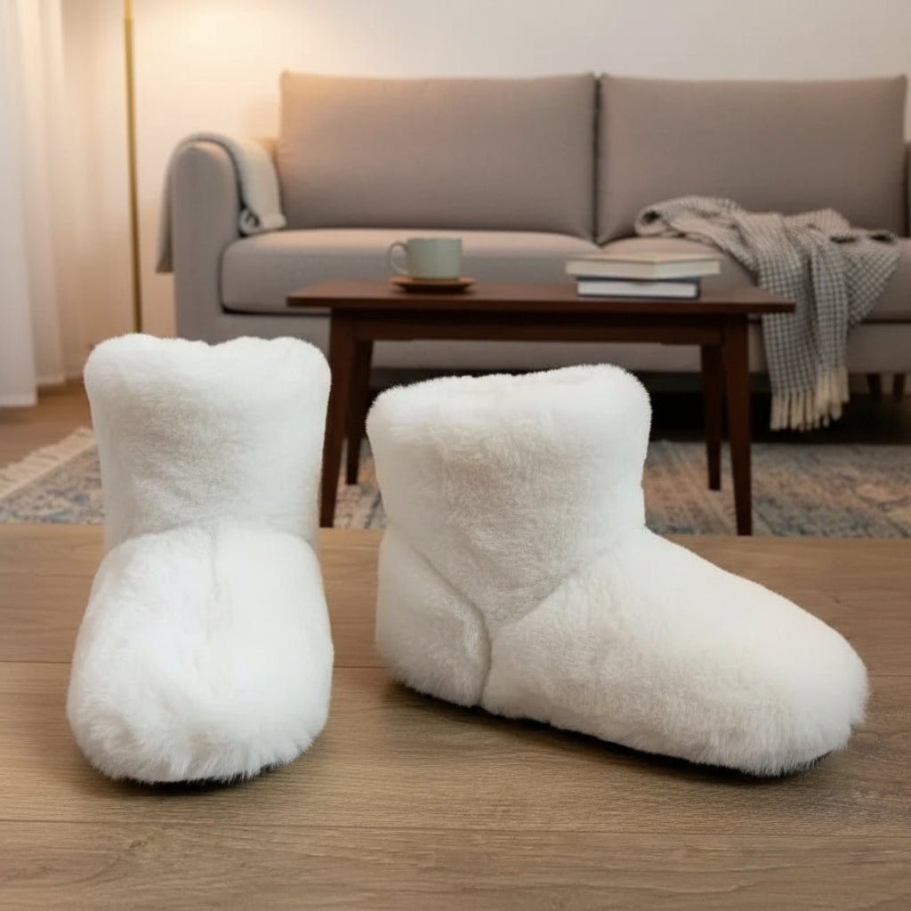 Plyšové zimní pantofle CozyNest — hřejivá vnitřní podšívka, měkká odpružená podrážka