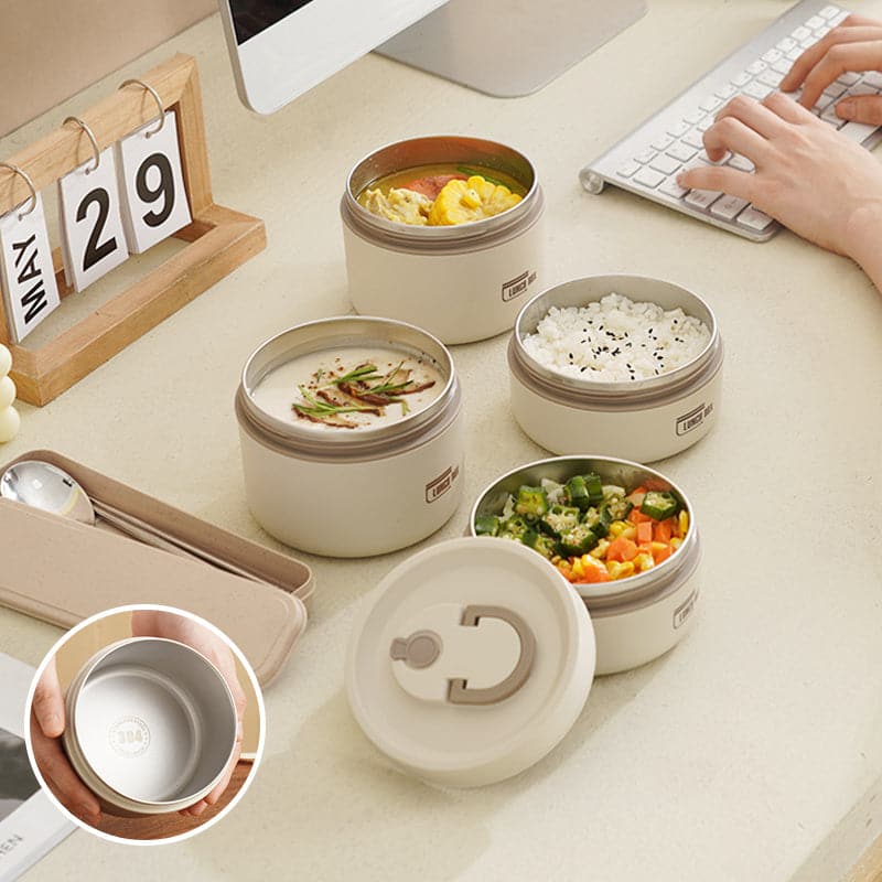 Stainless Steel Thermal Lunch Box For Work, School, And On The Go