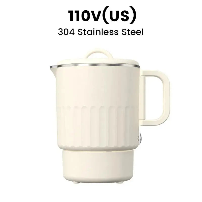 Składany elektryczny czajnik podróżny — kompaktowa, oszczędzająca miejsce konstrukcja