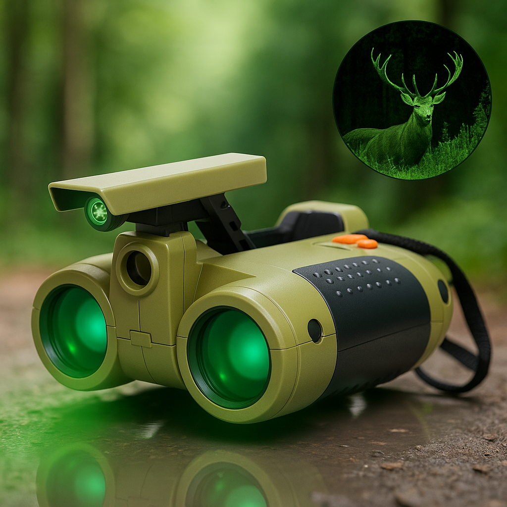 NightRanger Kids Binoculars 4x30 Night Vision, Waterproof and Robust