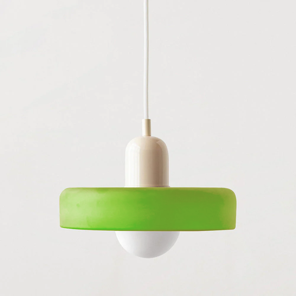 AstraLume Colored Glass Ceiling Fixture Inspired By Bauhaus For Indoor Living Spaces