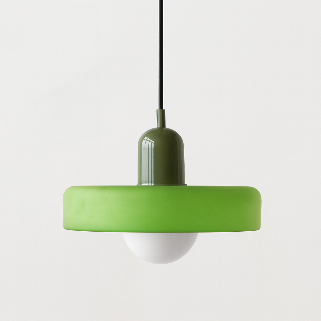 AstraLume Colored Glass Ceiling Fixture Inspired By Bauhaus For Indoor Living Spaces