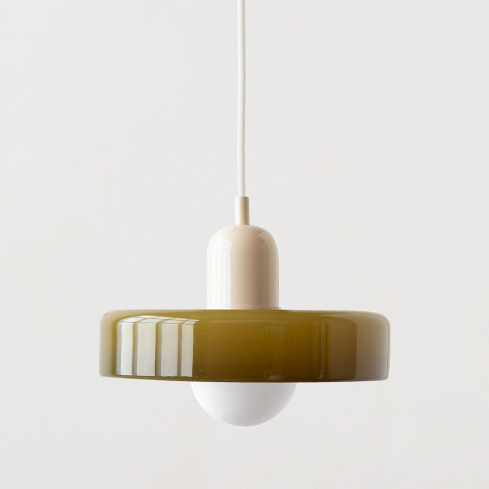 AstraLume Colored Glass Ceiling Fixture Inspired By Bauhaus For Indoor Living Spaces