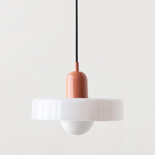 AstraLume Colored Glass Ceiling Fixture Inspired By Bauhaus For Indoor Living Spaces