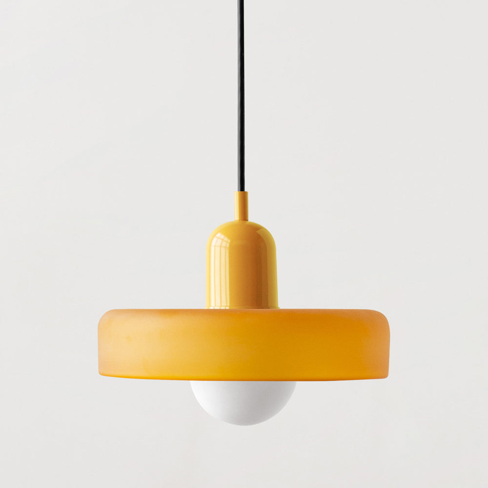 AstraLume Colored Glass Ceiling Fixture Inspired By Bauhaus For Indoor Living Spaces