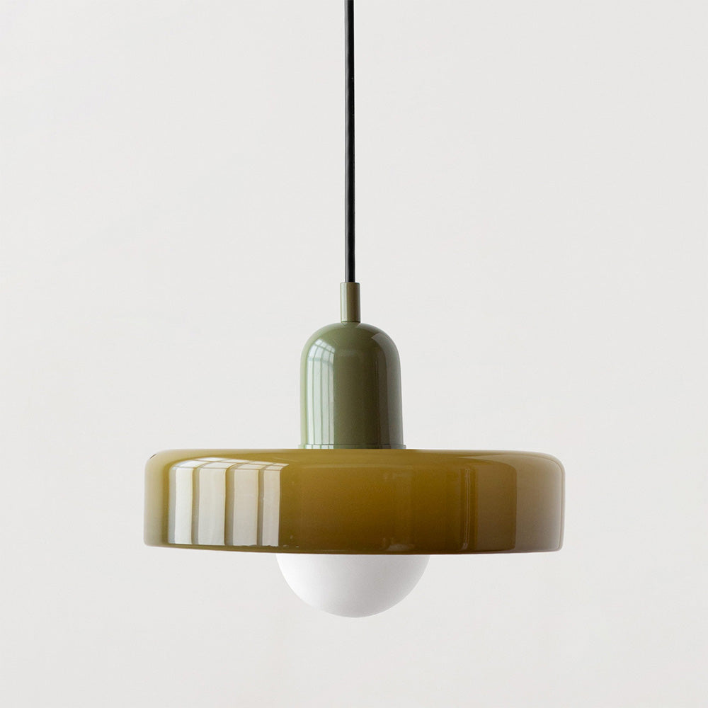 AstraLume Colored Glass Ceiling Fixture Inspired By Bauhaus For Indoor Living Spaces
