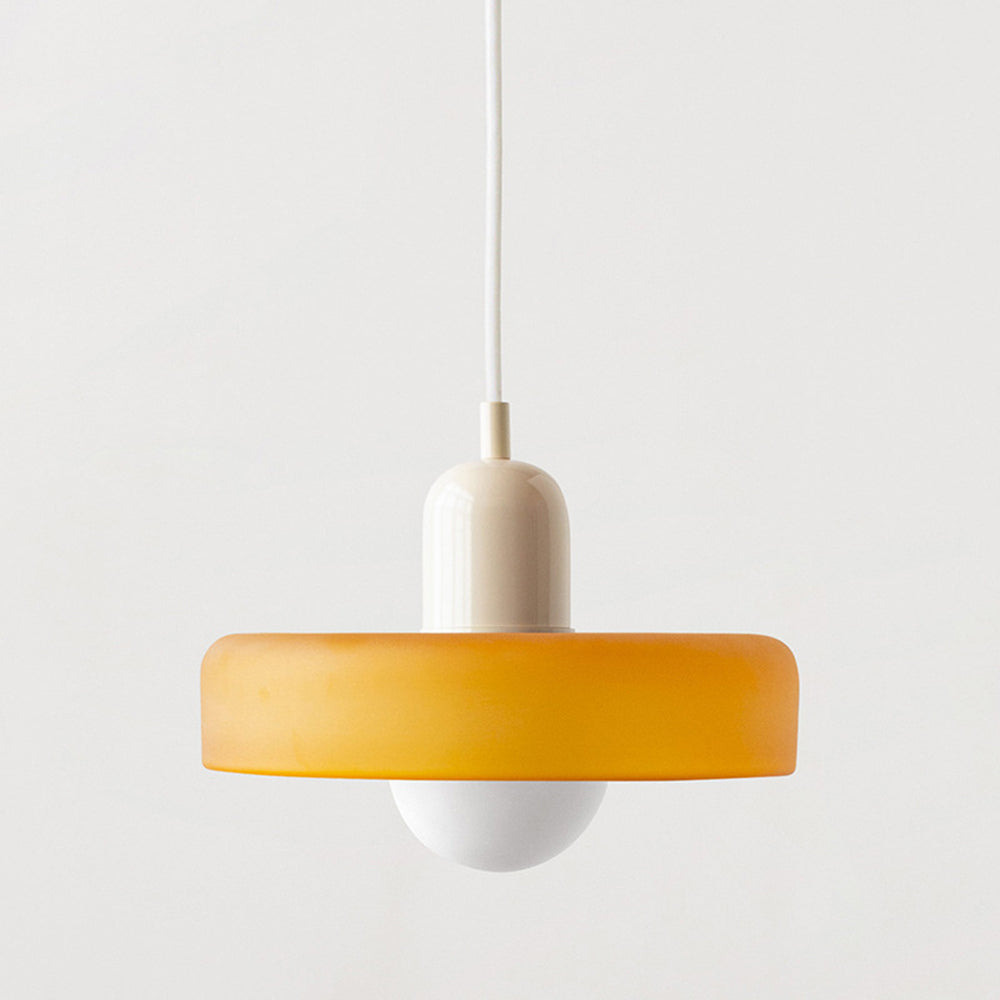 AstraLume Colored Glass Ceiling Fixture Inspired By Bauhaus For Indoor Living Spaces