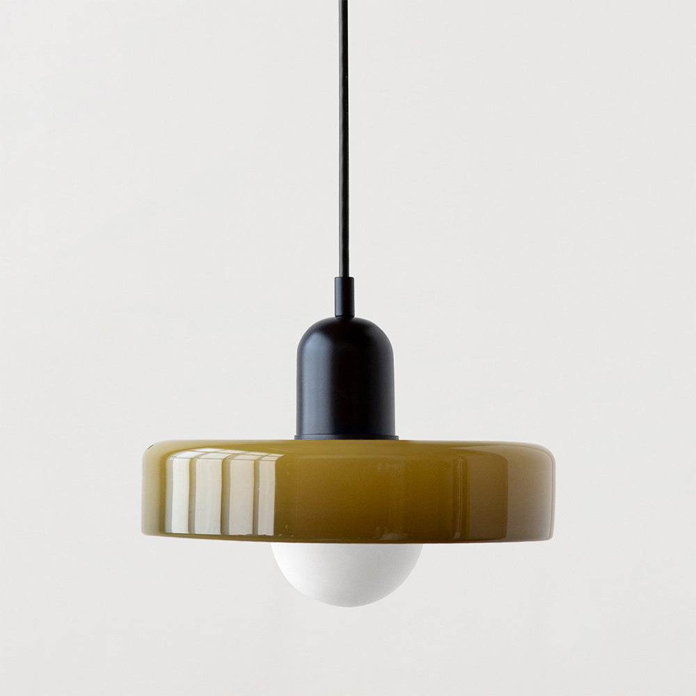 AstraLume Colored Glass Ceiling Fixture Inspired By Bauhaus For Indoor Living Spaces