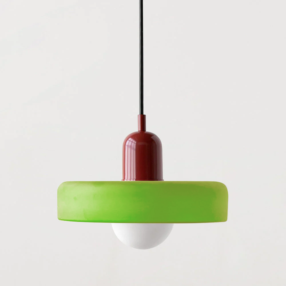AstraLume Colored Glass Ceiling Fixture Inspired By Bauhaus For Indoor Living Spaces