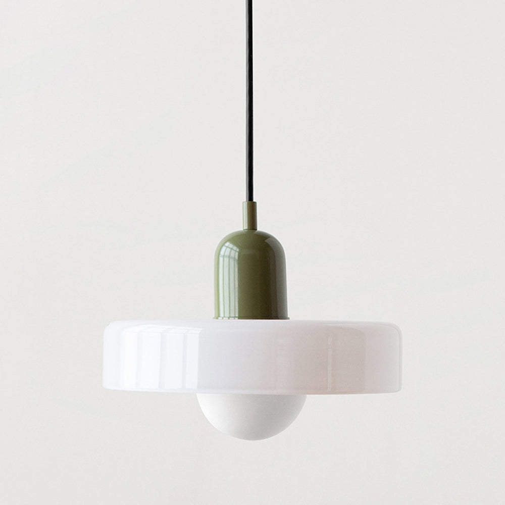 AstraLume Colored Glass Ceiling Fixture Inspired By Bauhaus For Indoor Living Spaces