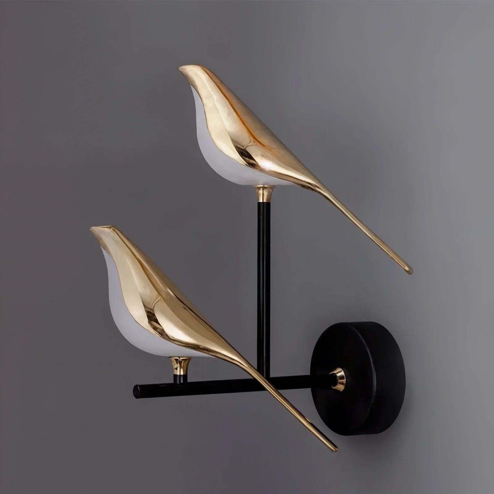 LumaForge Messing-Wandleuchte mit Vogelmotiv für Schlafzimmer und Innenräume, schwenkbarer Kopf