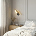 LumaForge Messing-Wandleuchte mit Vogelmotiv für Schlafzimmer und Innenräume, schwenkbarer Kopf
