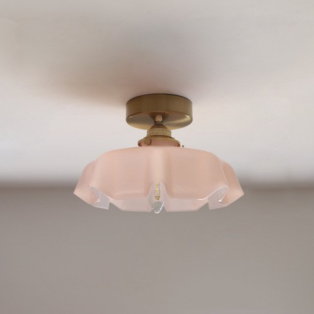 Art Deco Glass Pendant Light With Draped Glass Shade For Elegant Hallway And Living Room Decor