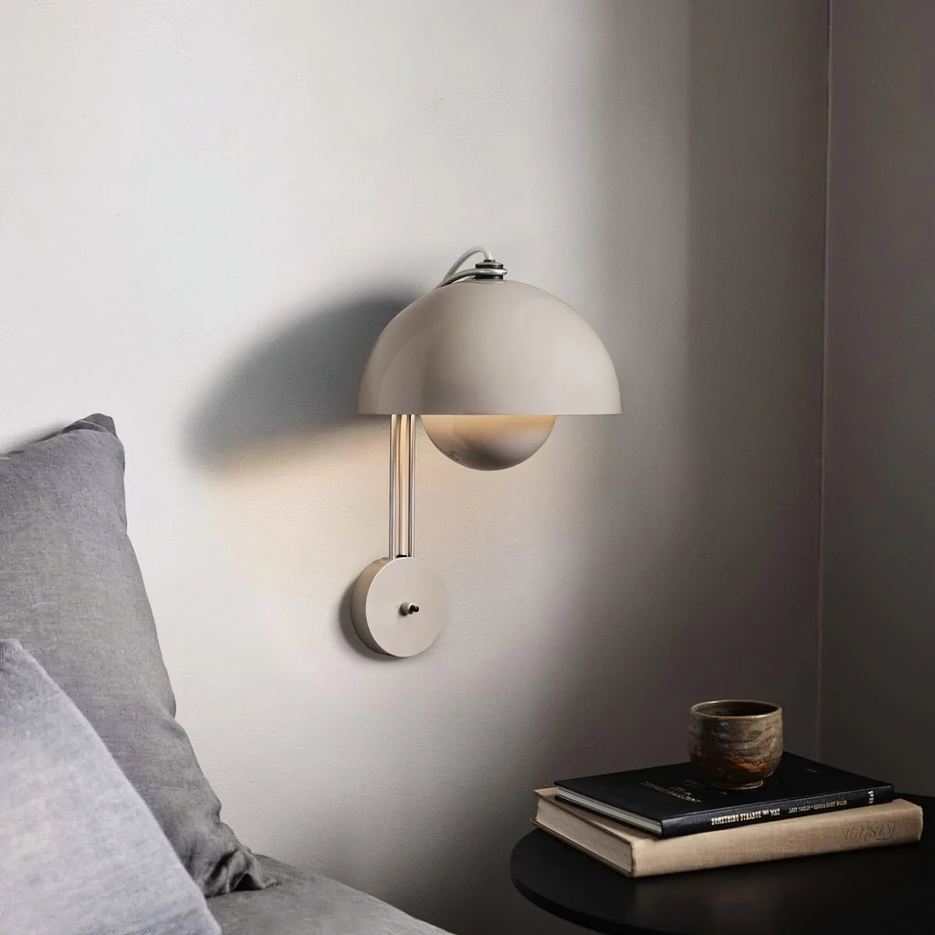 VP9 Wall Lamp With Double Dome Design In 13 Colors, Dimmable E26/E27