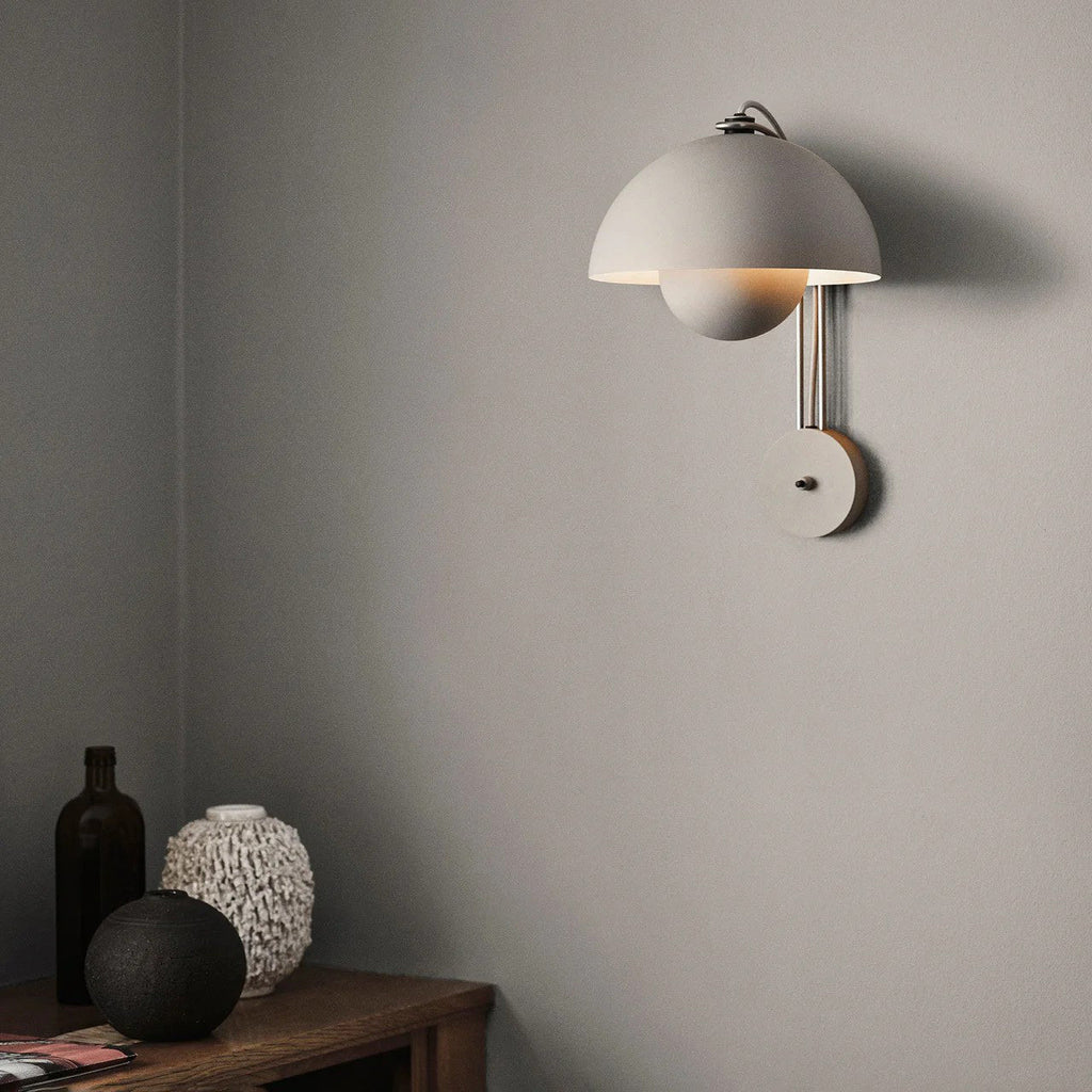 VP9 Wall Lamp With Double Dome Design In 13 Colors, Dimmable E26/E27