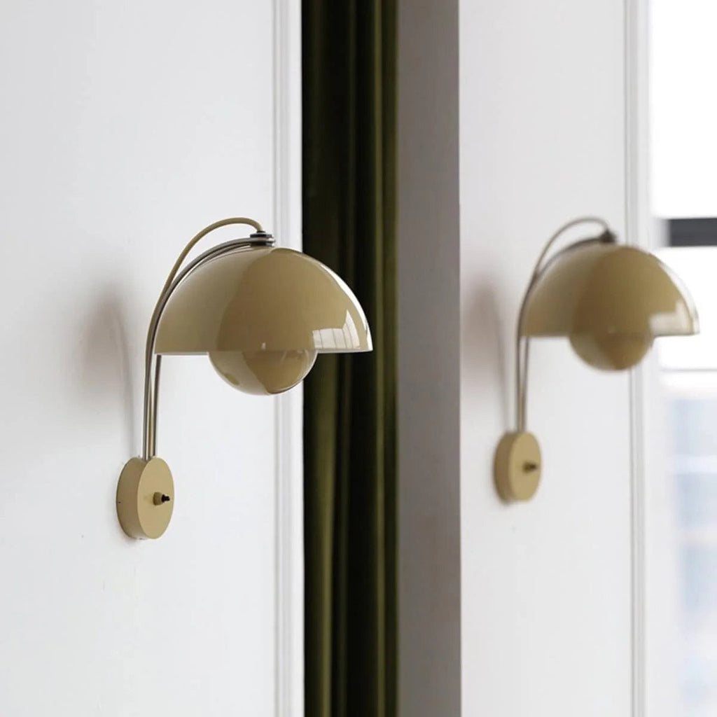VP9 Wall Lamp With Double Dome Design In 13 Colors, Dimmable E26/E27