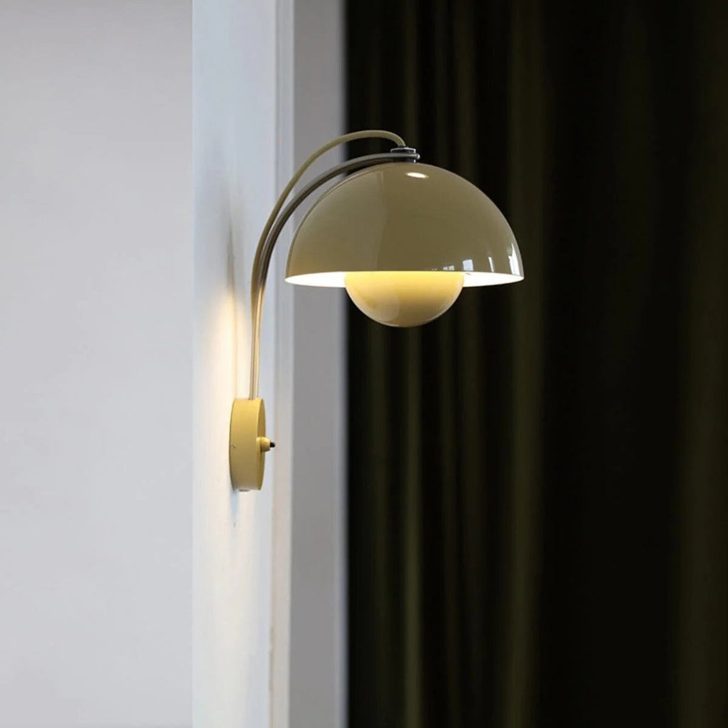 VP9 Wall Lamp With Double Dome Design In 13 Colors, Dimmable E26/E27