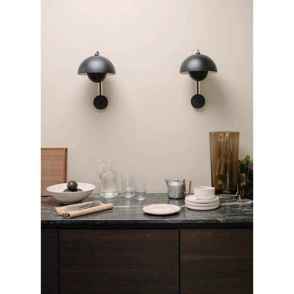 VP9 Wall Lamp With Double Dome Design In 13 Colors, Dimmable E26/E27
