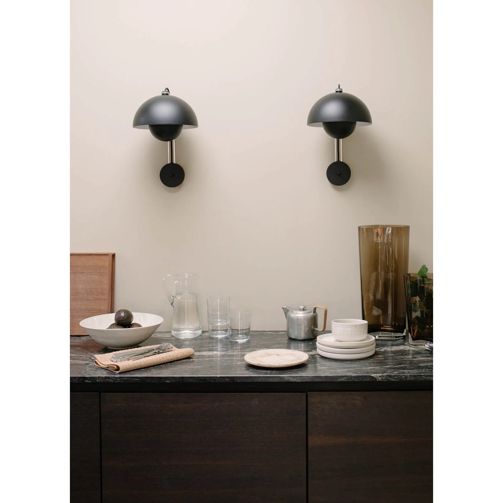 VP9 Wall Lamp With Double Dome Design In 13 Colors, Dimmable E26/E27