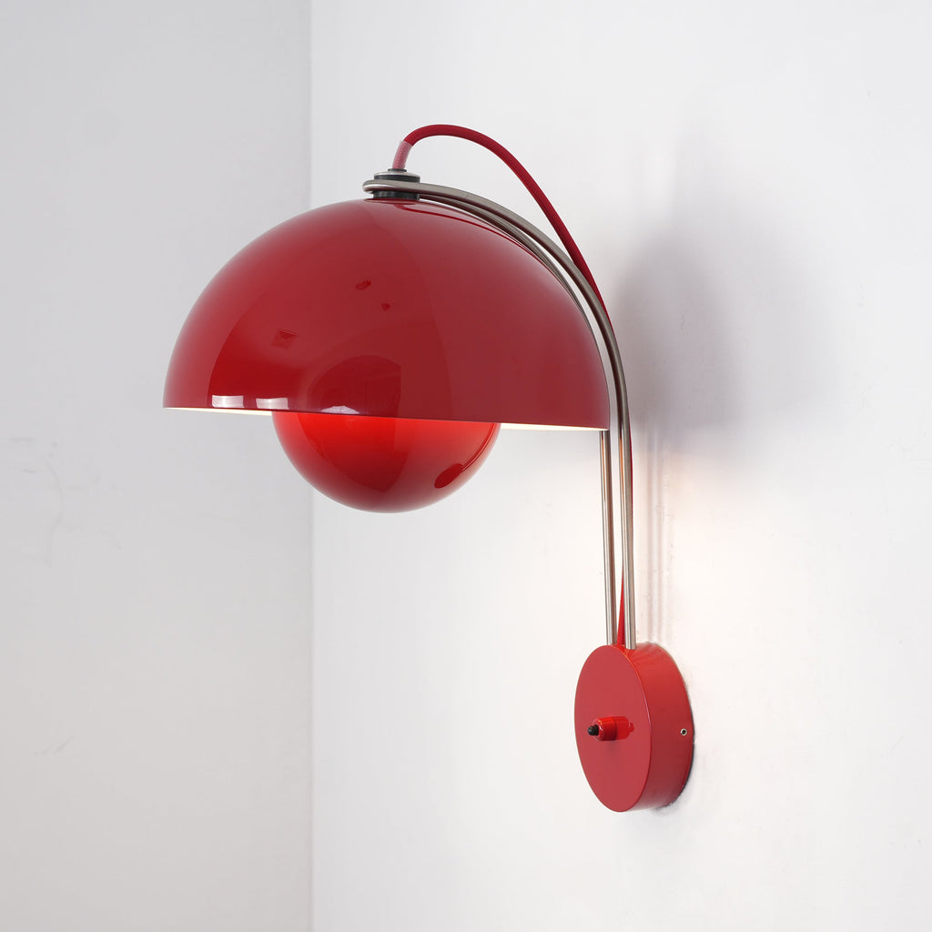 VP9 Wall Lamp With Double Dome Design In 13 Colors, Dimmable E26/E27