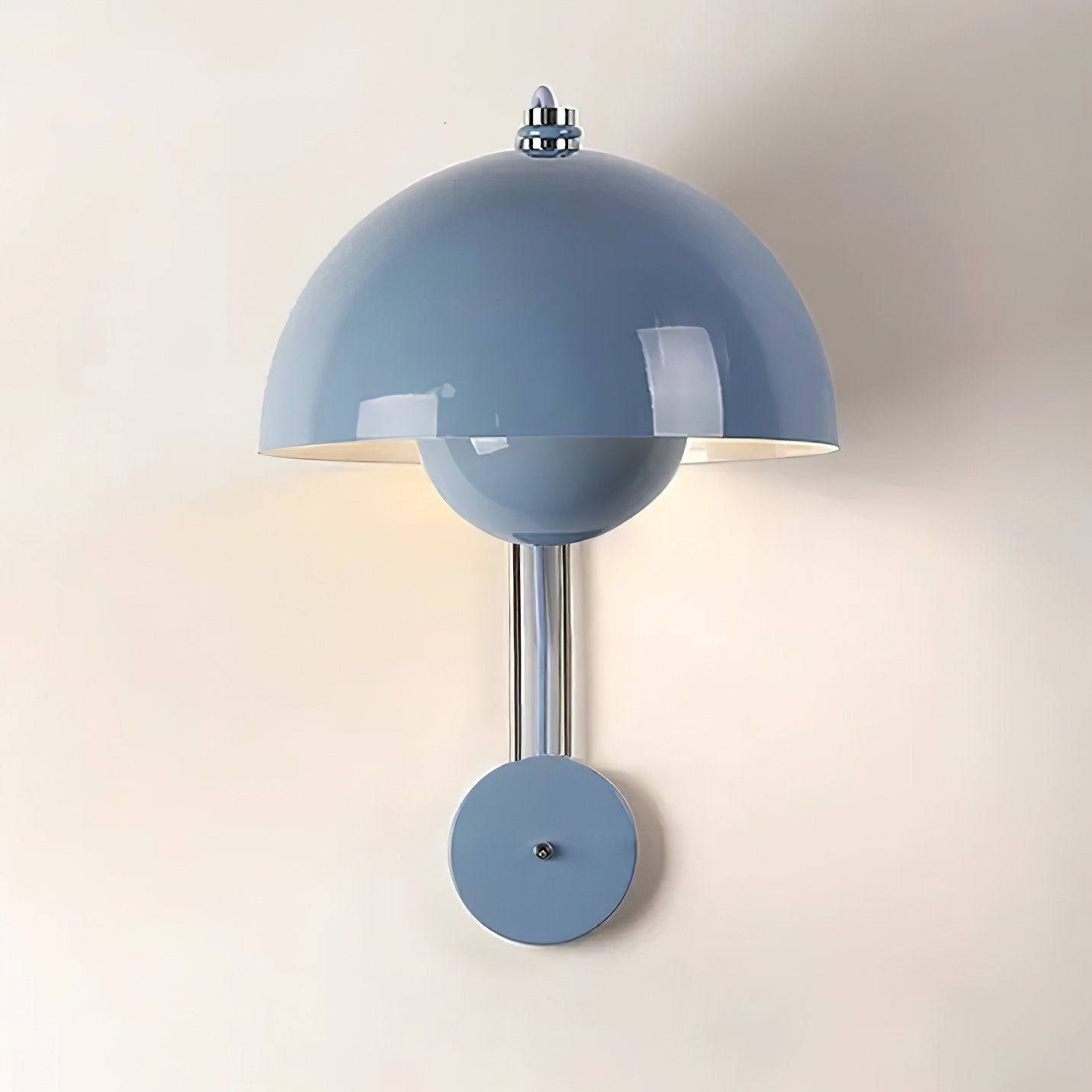 VP9 Wall Lamp With Double Dome Design In 13 Colors, Dimmable E26/E27