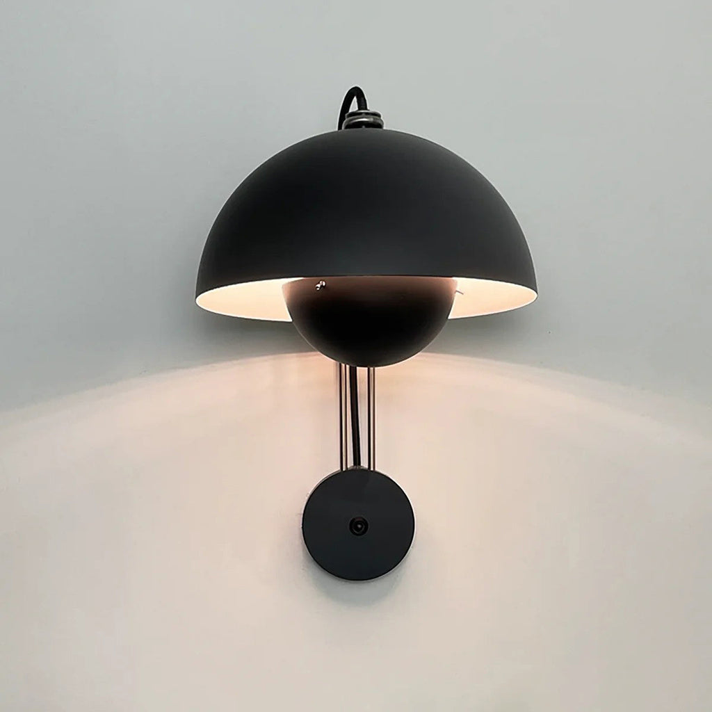 VP9 Wall Lamp With Double Dome Design In 13 Colors, Dimmable E26/E27